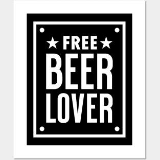 Free Beer Lover 01 Posters and Art